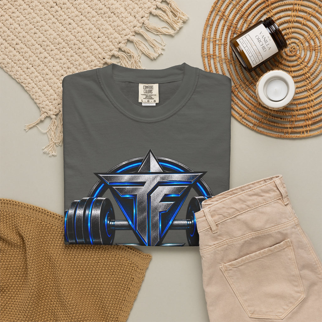 Fitness Lifestyle T-Shirt — Barbell Logo Gym Tee