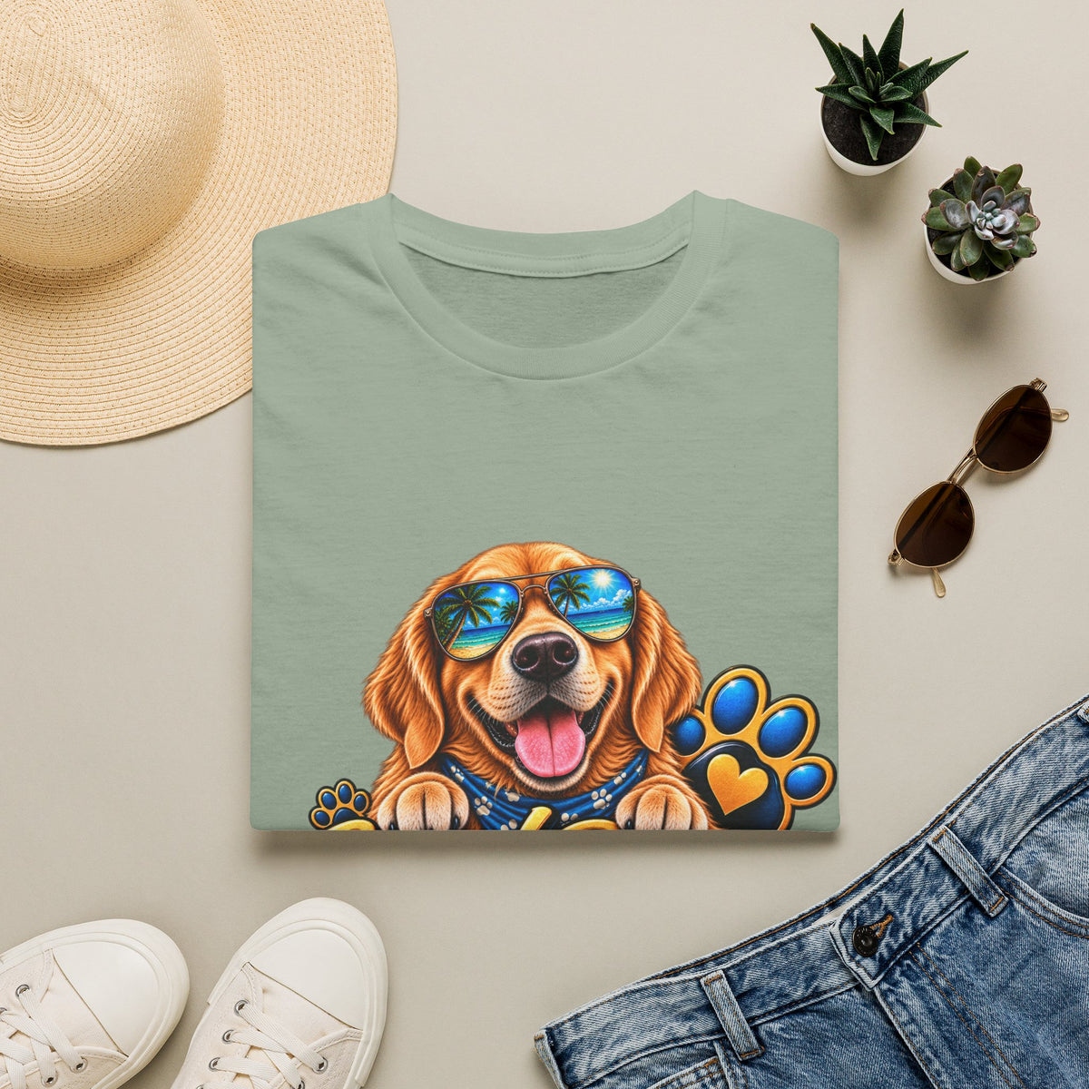 Good Dogs Make Life Better T-Shirt — Cute Golden Retriever Graphic Tee