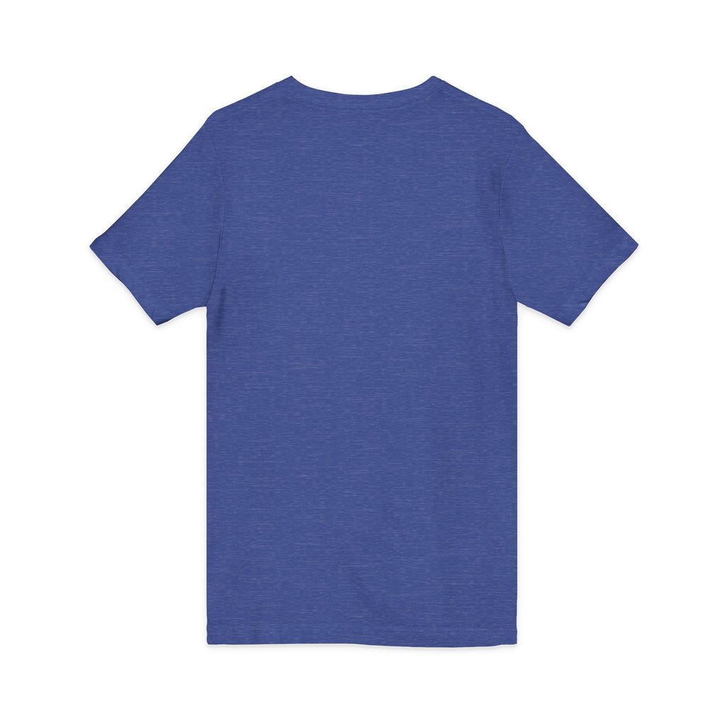V-Neck Tee — Colorful Brushstroke Quote "To Avoid Criticism Say Nothing, Do Nothing, Be Nothing"