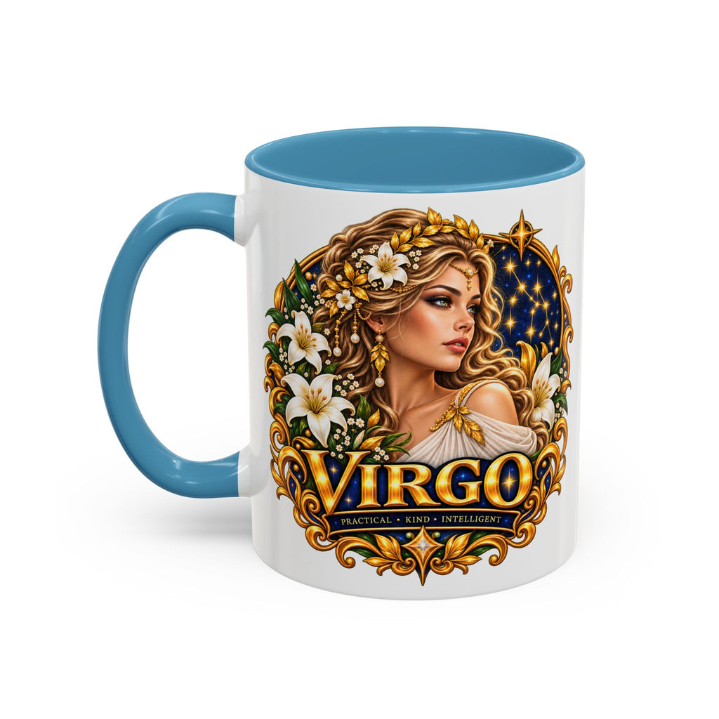 Virgo Zodiac Coffee Mug — Astrology Gift Mug (11/15oz)