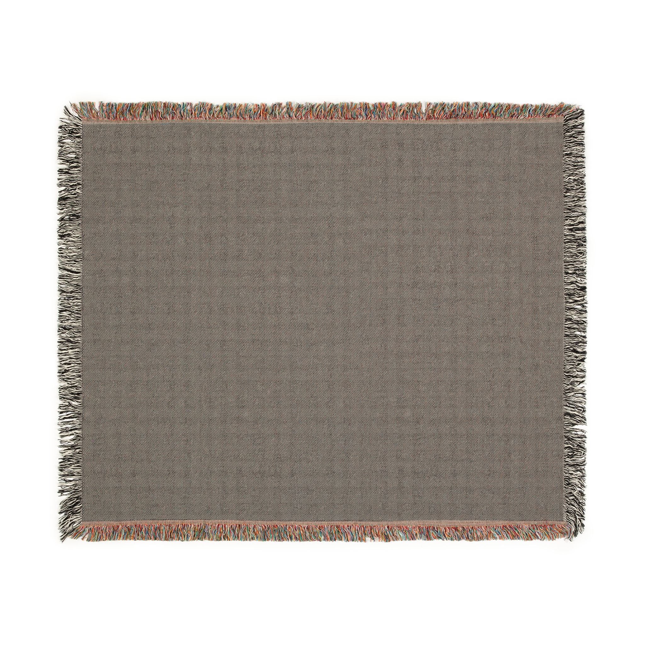 Solid Neutral Fringe Woven Blanket | Cozy Throw, Textured Weave