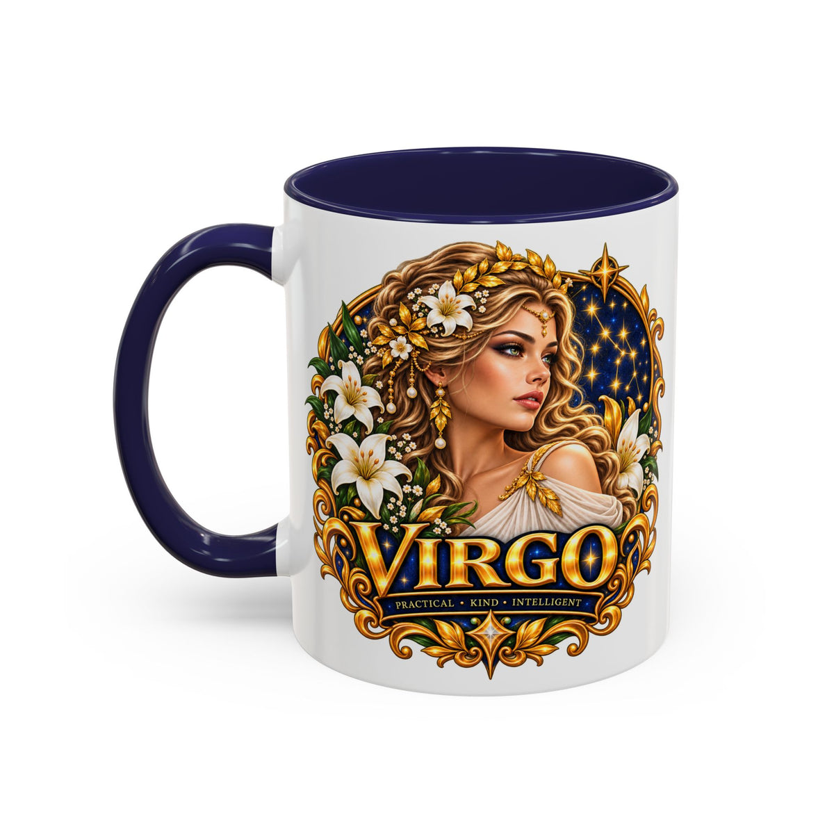 Virgo Zodiac Coffee Mug — Astrology Gift Mug (11/15oz)