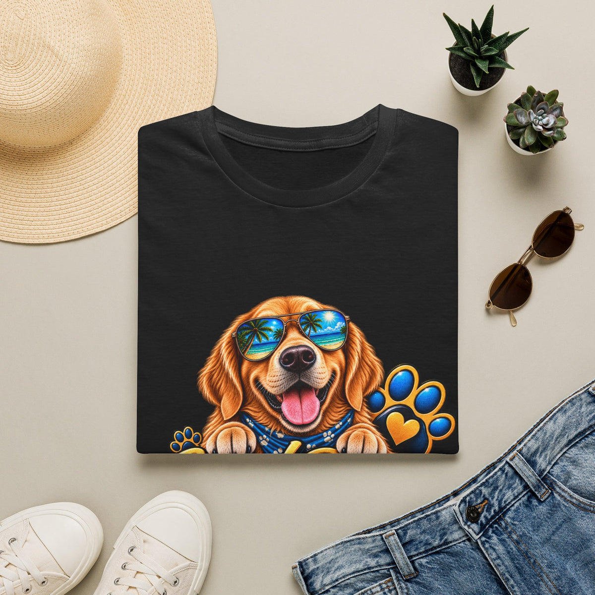 Good Dogs Make Life Better T-Shirt — Cute Golden Retriever Graphic Tee