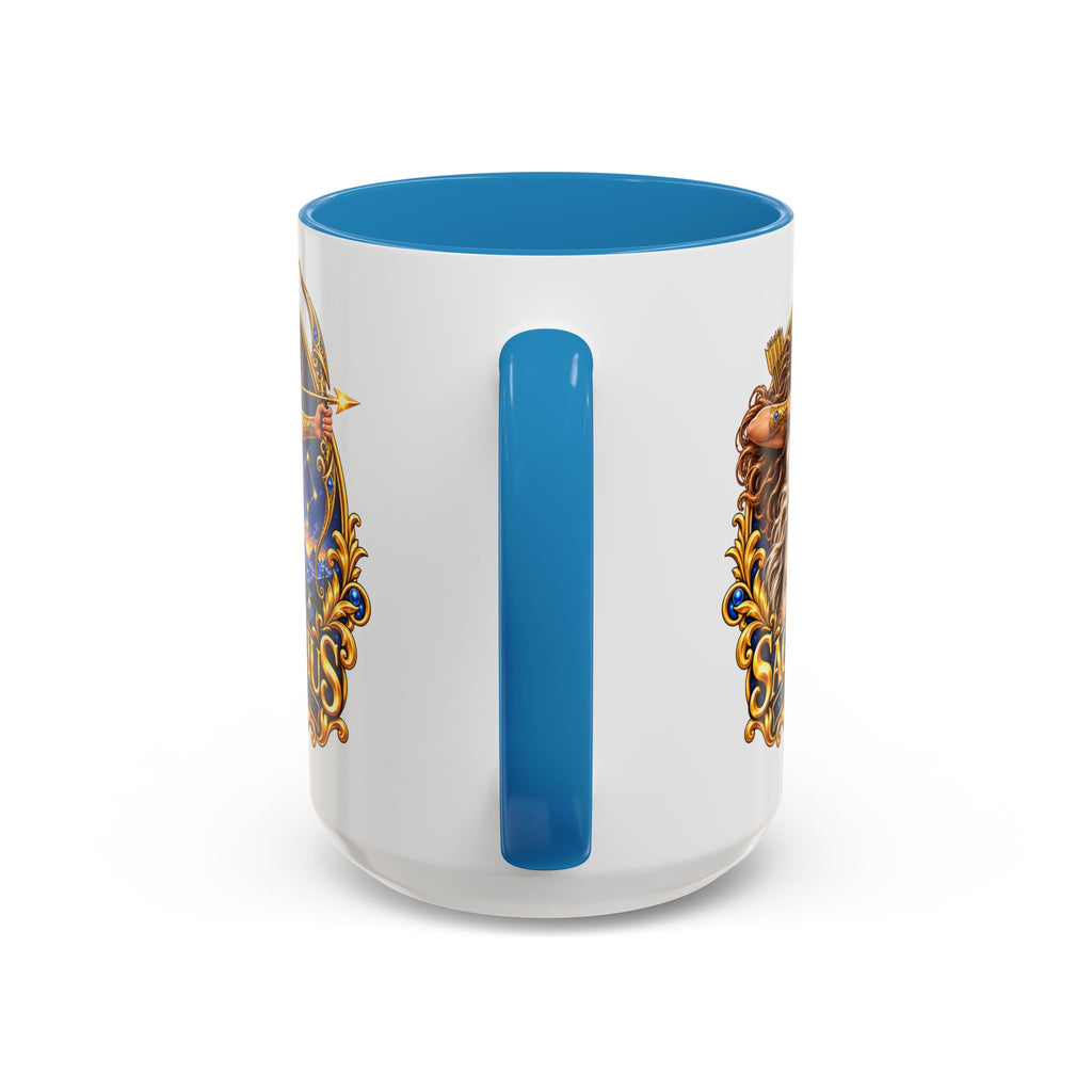 Sagittarius Accent Coffee Mug — Zodiac Archer Design (11/15oz)