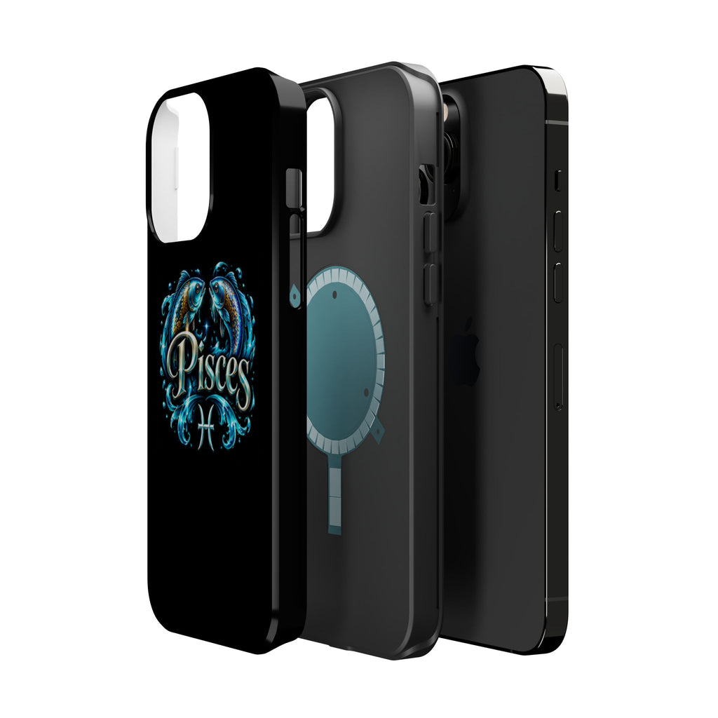 Pisces Magnetic Impact-Resistant Phone Case — Zodiac Fish Astrology Design