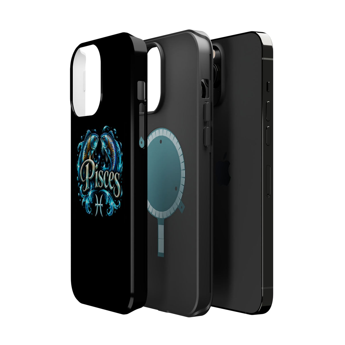 Pisces Magnetic Impact-Resistant Phone Case — Zodiac Fish Astrology Design