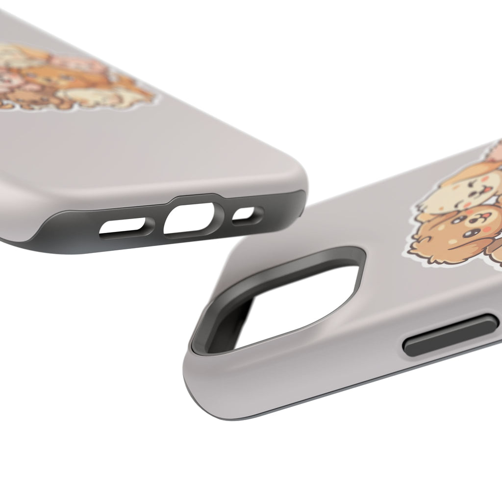 Cute Puppy Pile Magnetic Impact-Resistant Phone Case