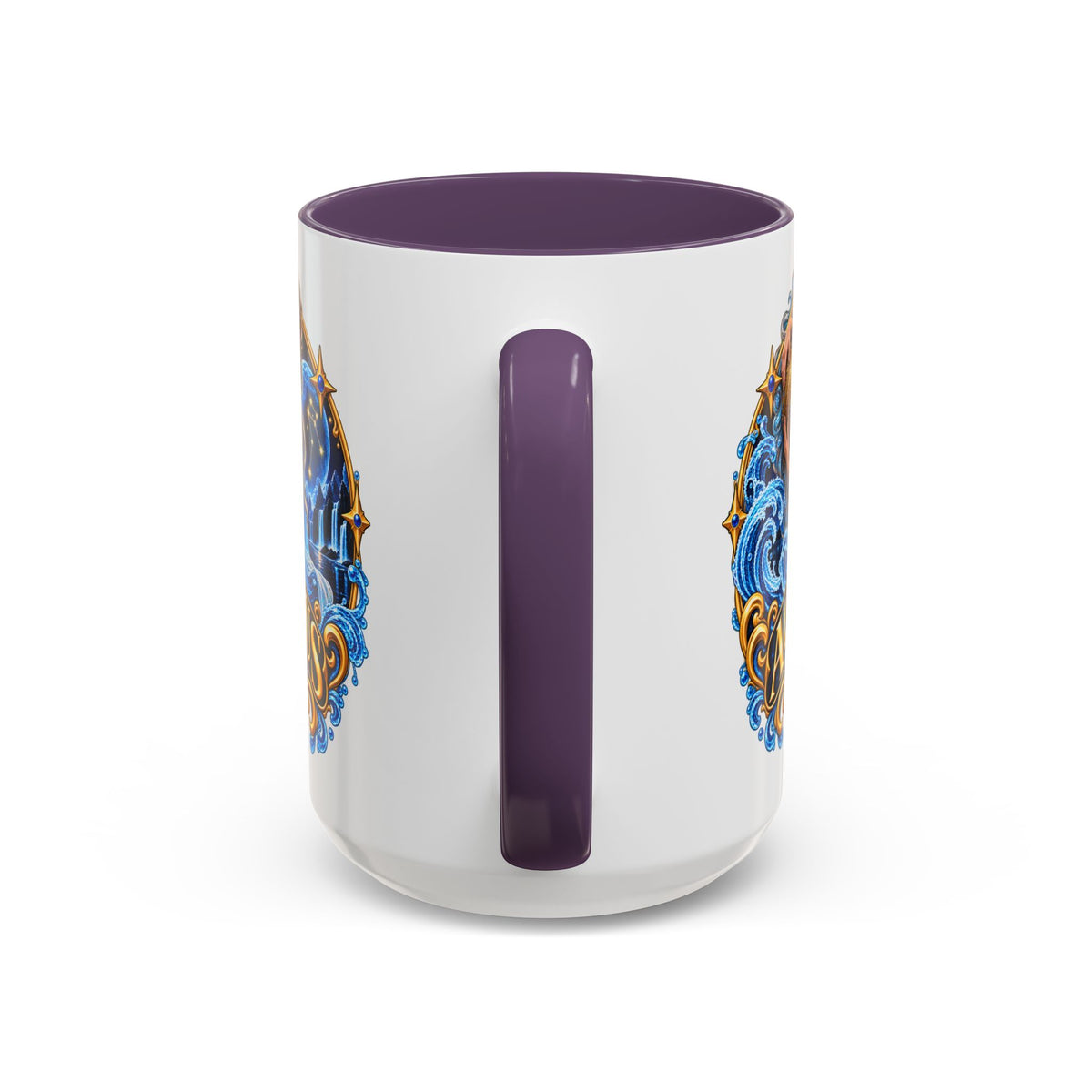 Aquarius Zodiac Coffee Mug — Illustrated Water Bearer Astrology Gift (11/15oz)