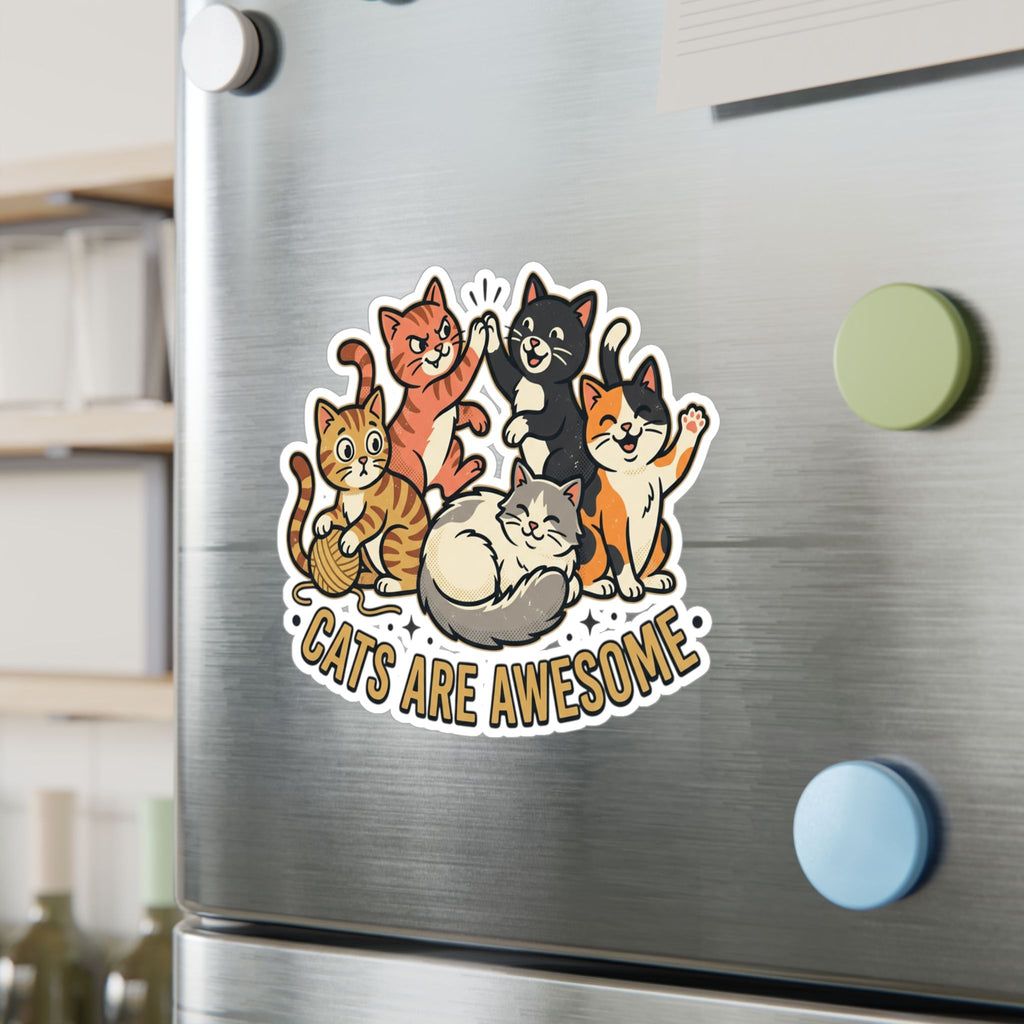Cats Are Awesome Vinyl Sticker - Cat Decal