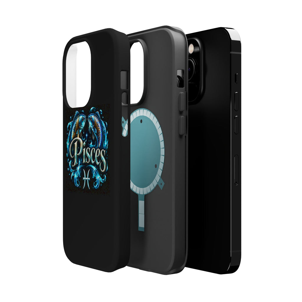 Pisces Magnetic Impact-Resistant Phone Case — Zodiac Fish Astrology Design
