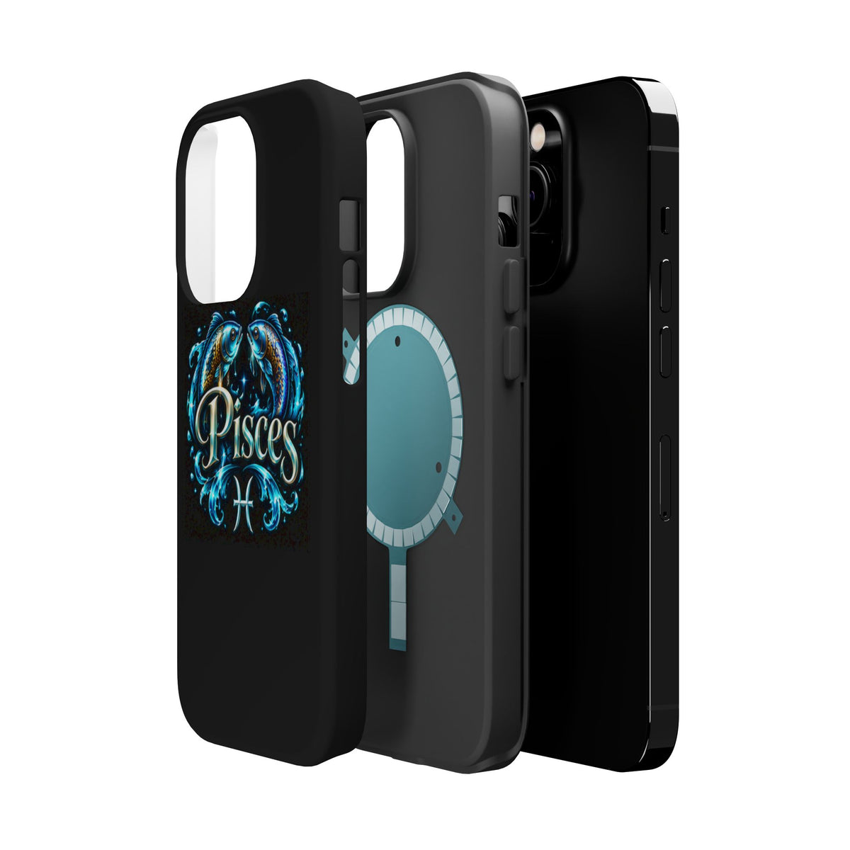 Pisces Magnetic Impact-Resistant Phone Case — Zodiac Fish Astrology Design