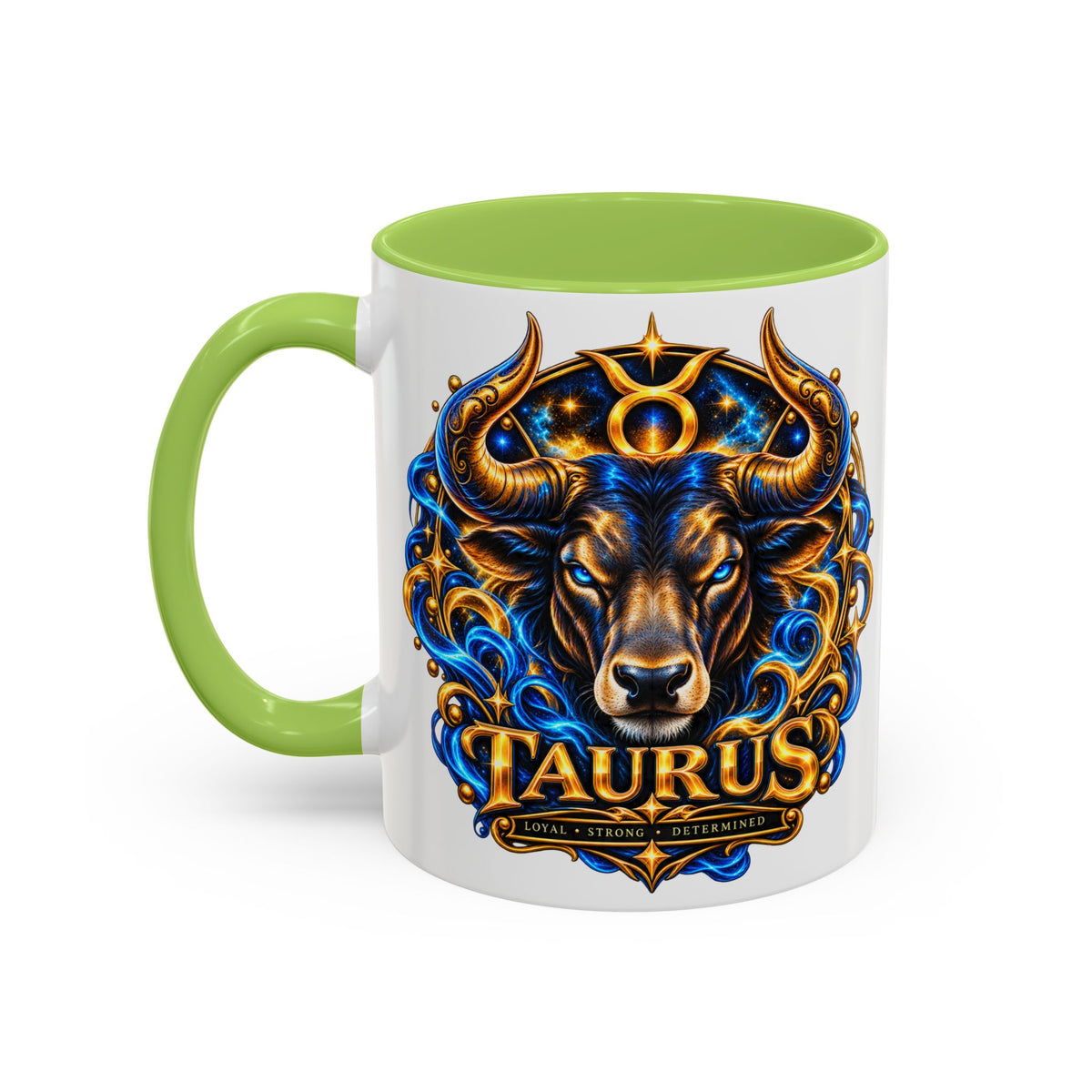 Taurus Coffee Mug — Zodiac Bull Accent Mug (11/15oz)
