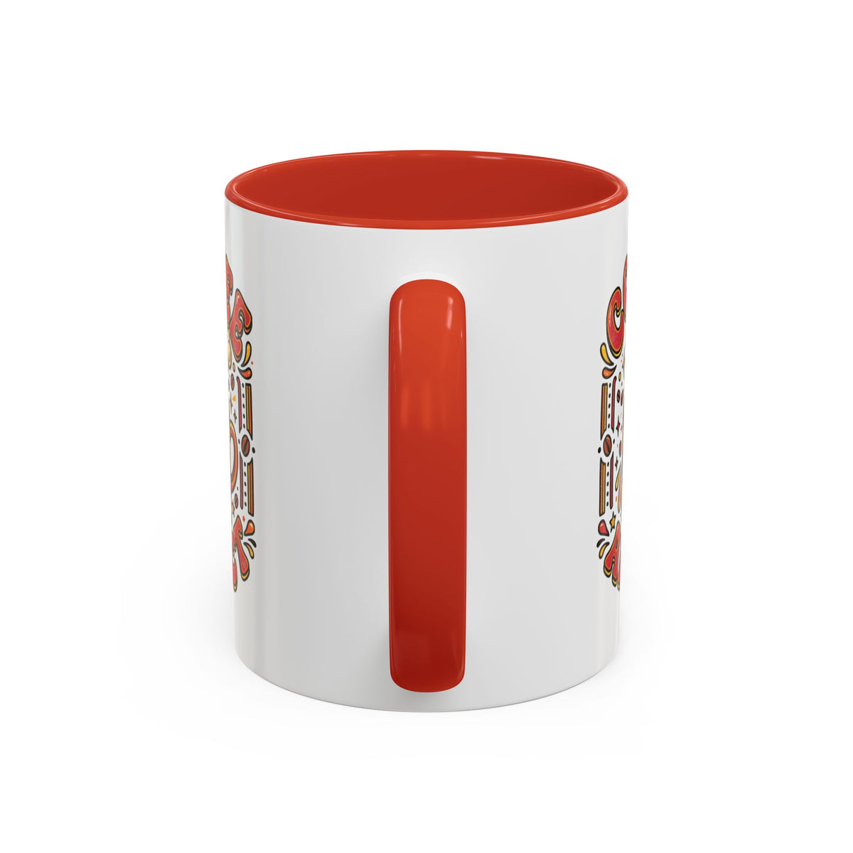 Coffee Addict Accent Mug — "Coffee Power" Retro Coffee Lover Gift (11oz/15oz)