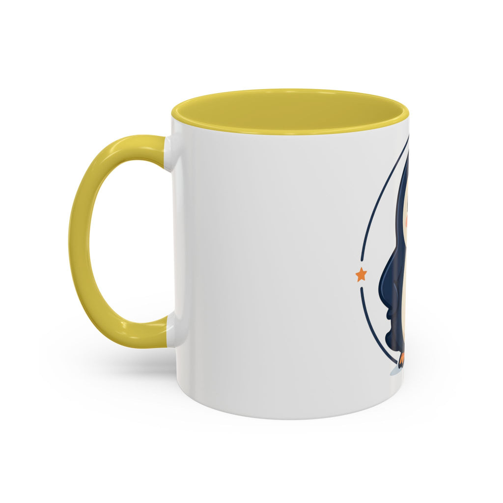 Cute Waving Penguin Mug | 11oz or 15oz Colorful Ceramic