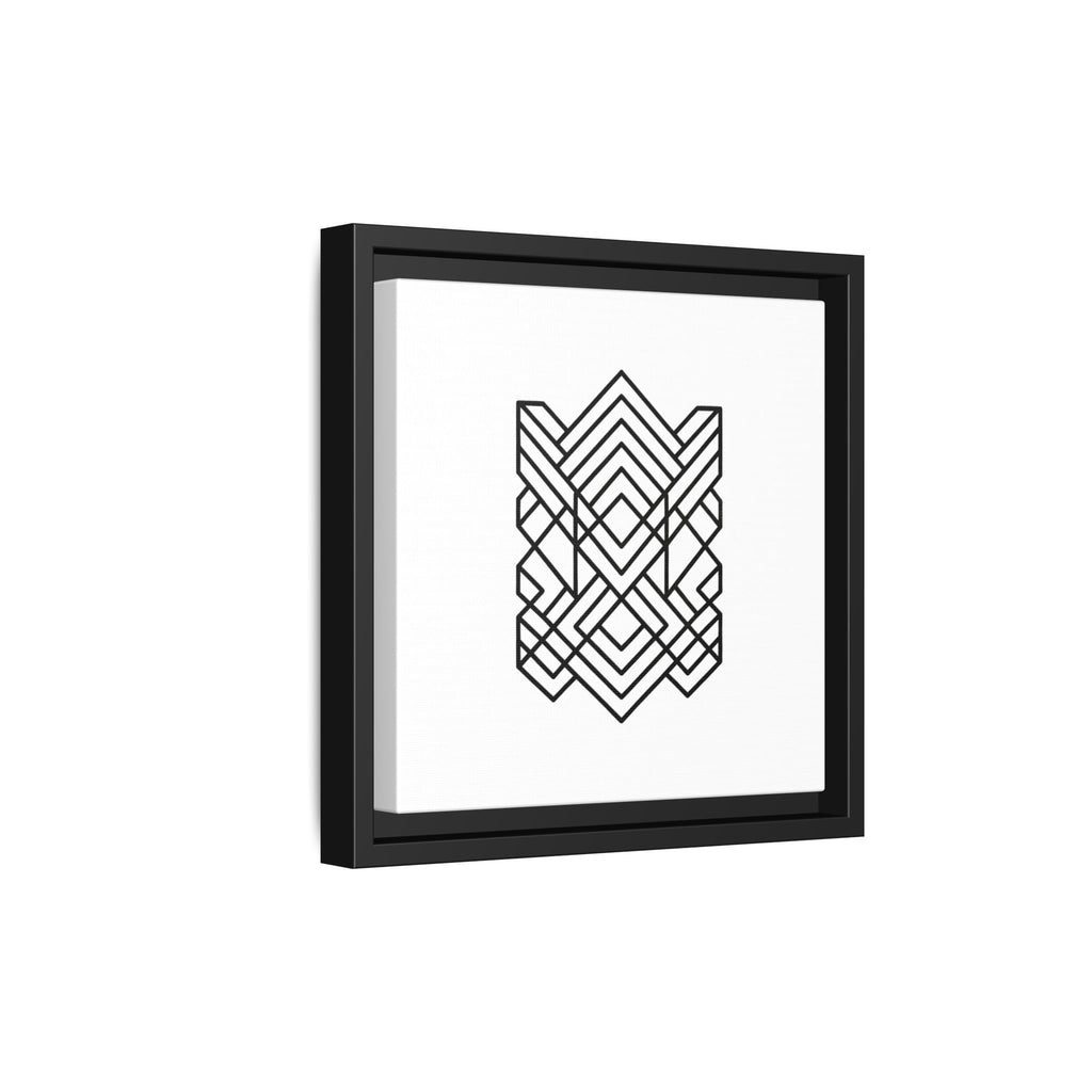 Framed Geometric Art Canvas
