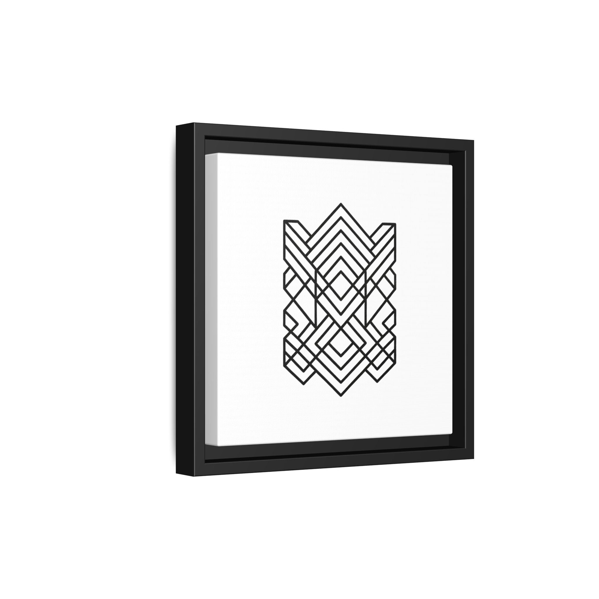 Framed Geometric Art Canvas