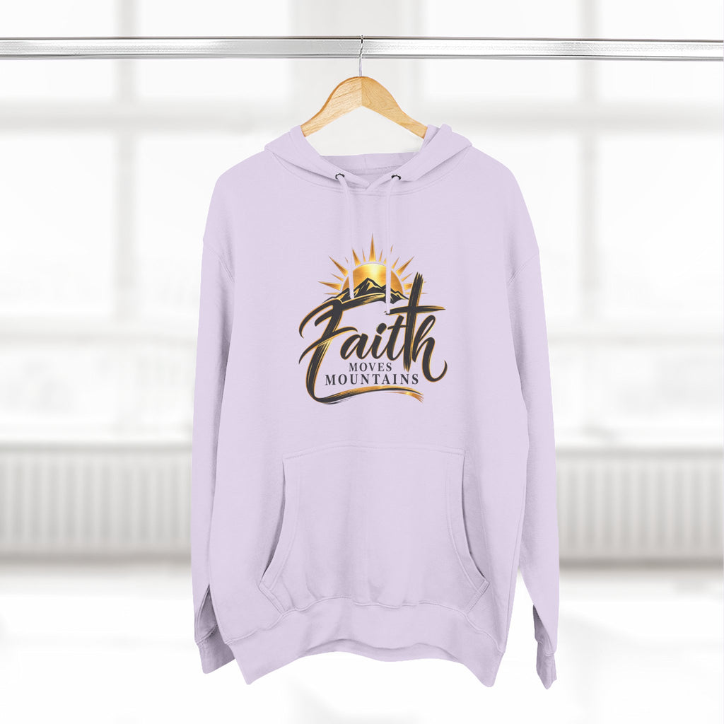 Faith Moves Mountains Hoodie — Inspirational Christian Pullover