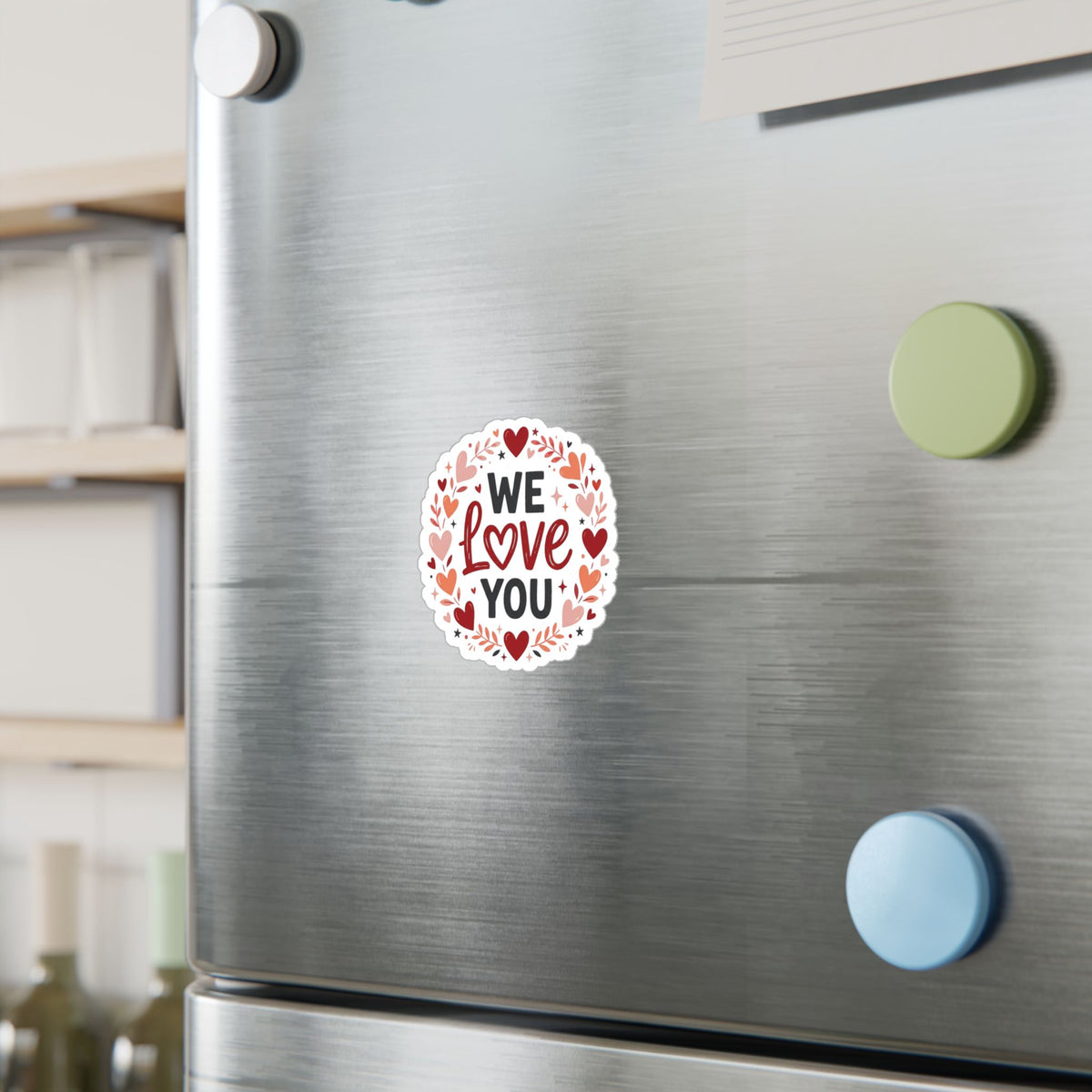 We Love You Heart Wreath Vinyl Sticker — Decal for Windows, Laptops & Gifts