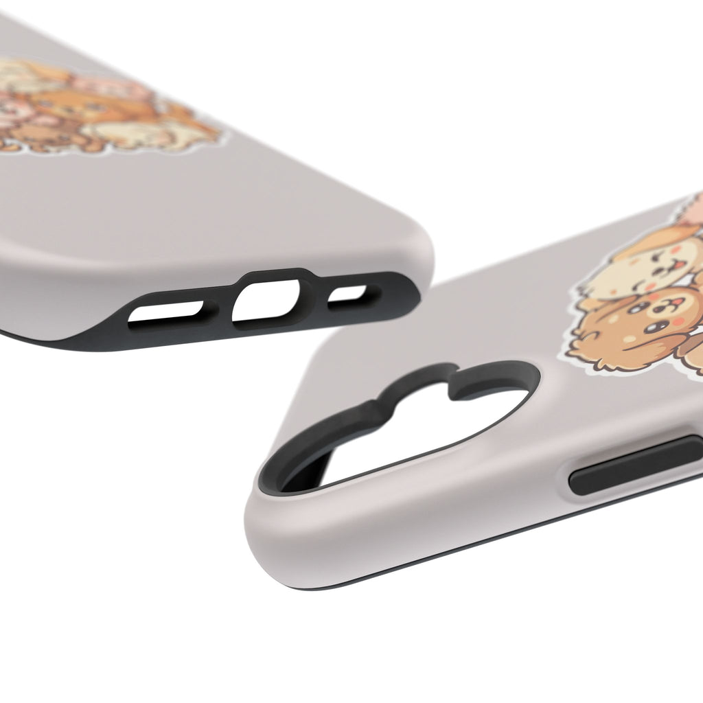 Cute Puppy Pile Magnetic Impact-Resistant Phone Case