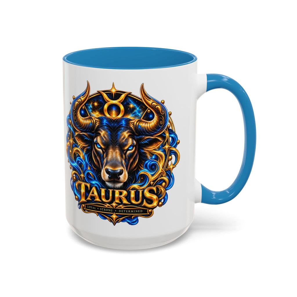 Taurus Coffee Mug — Zodiac Bull Accent Mug (11/15oz)