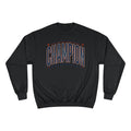 Champion Graphic Sweatshirt — Retro Arch Lettering Pullover