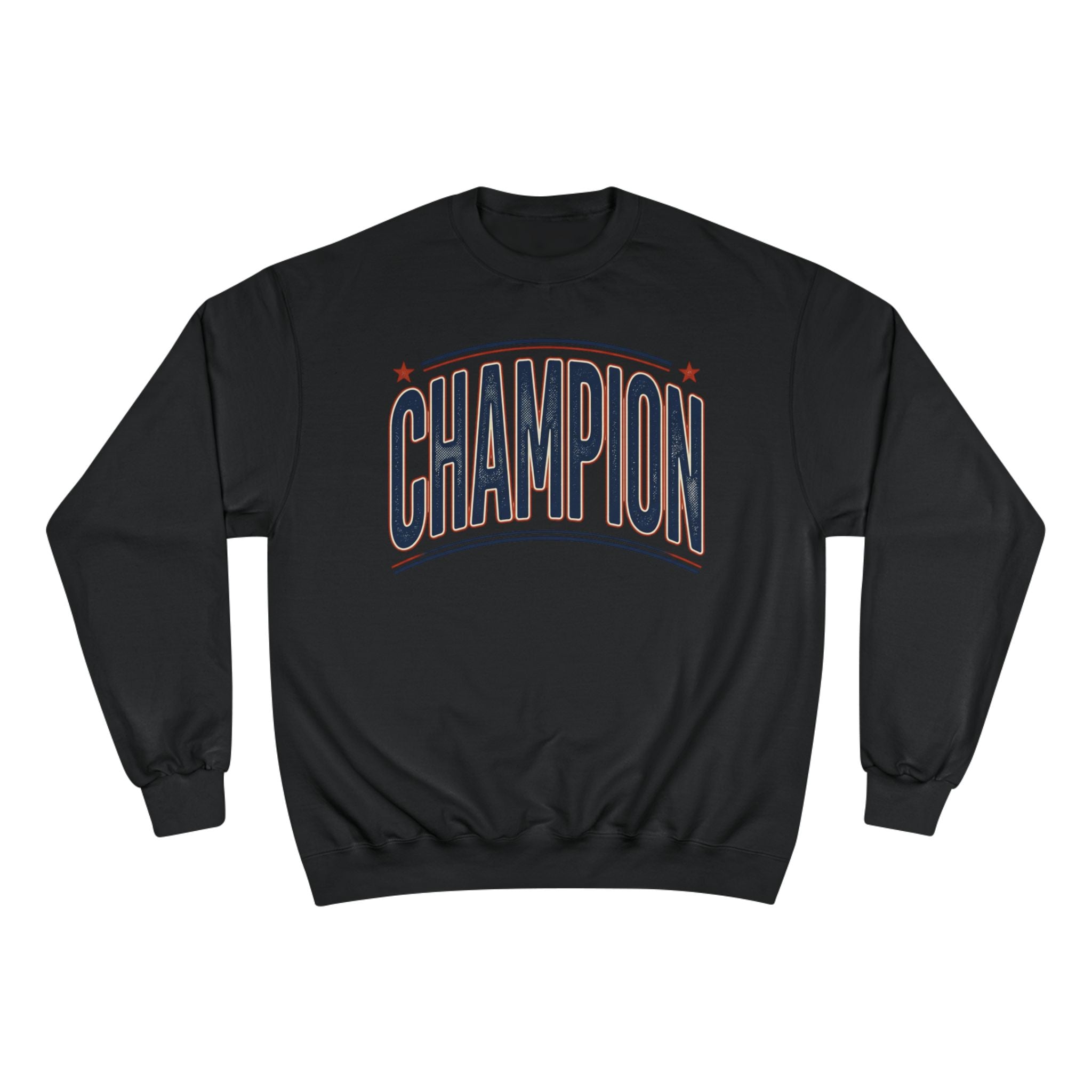 Champion Graphic Sweatshirt — Retro Arch Lettering Pullover