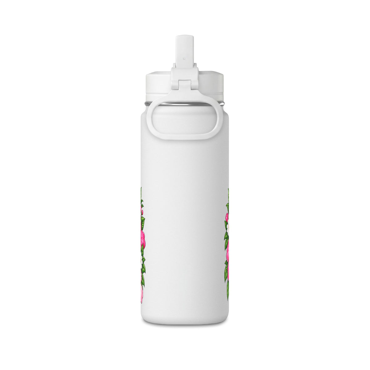 Puppy Floral 20oz Water Bottle