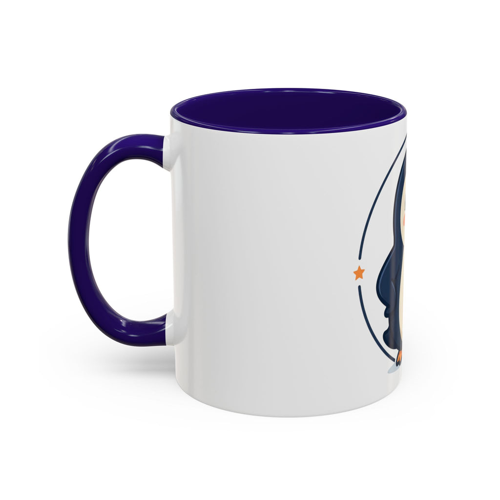Cute Waving Penguin Mug | 11oz or 15oz Colorful Ceramic
