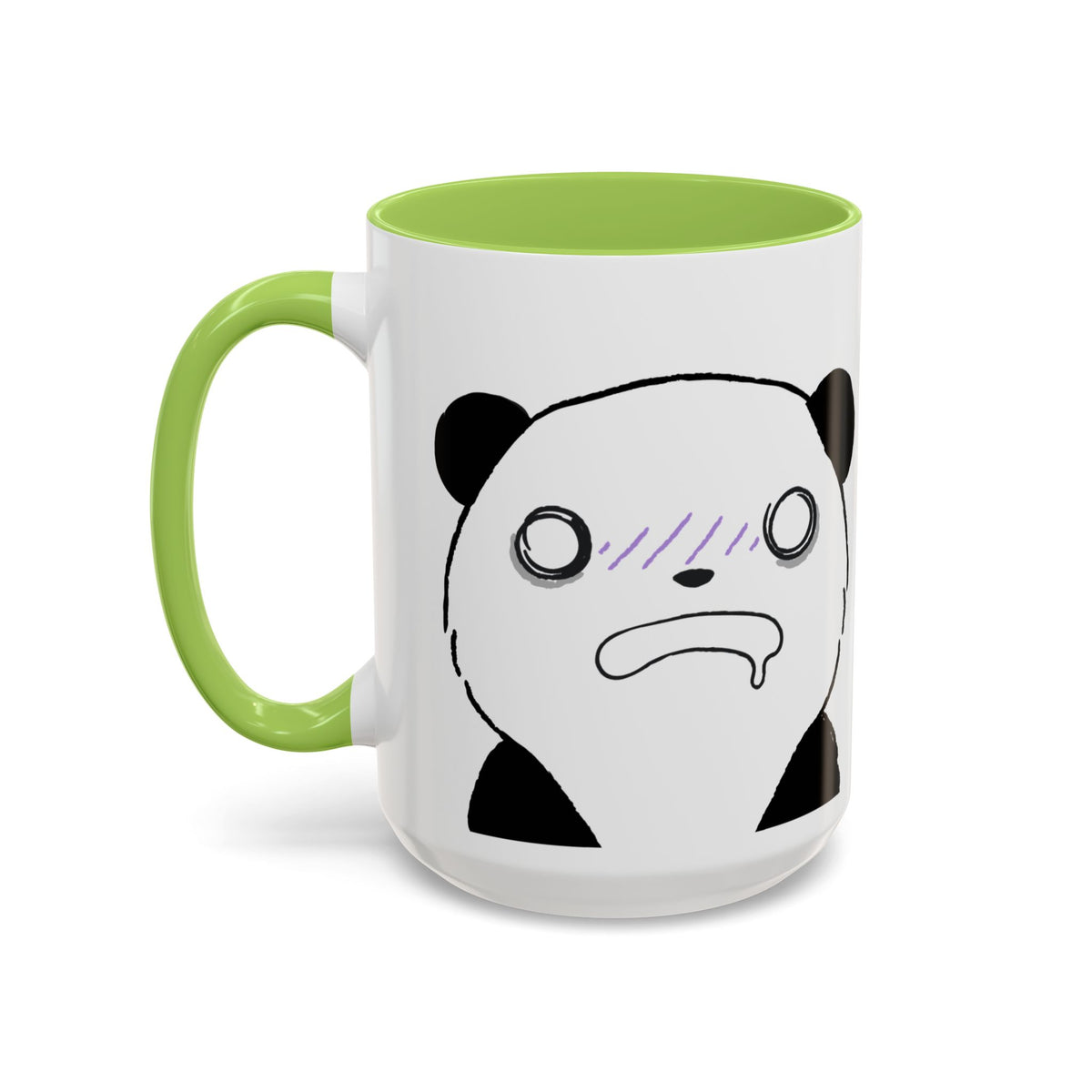 Just Give Me My Coffee!!! Accent Mug — Panda Coffee Lover Gift (11/15oz)