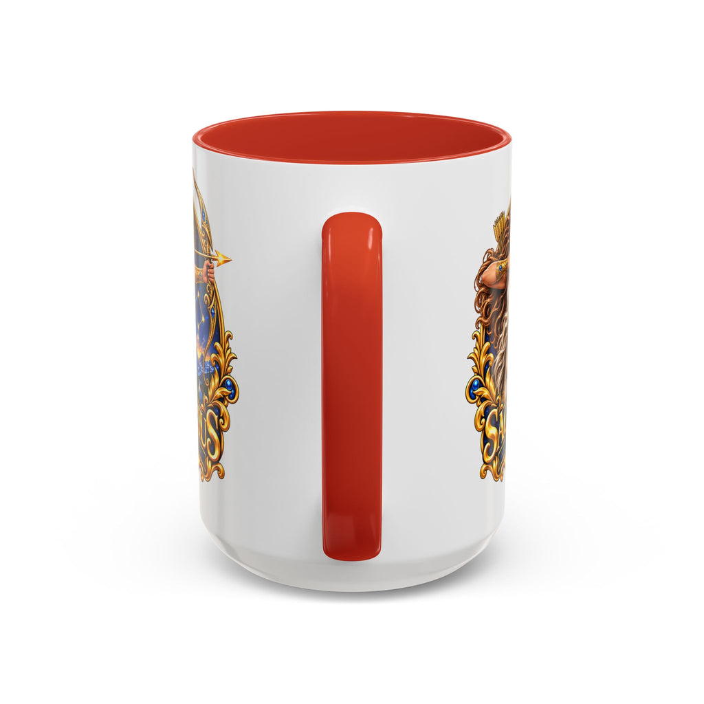 Sagittarius Accent Coffee Mug — Zodiac Archer Design (11/15oz)