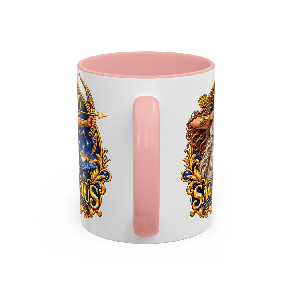Sagittarius Accent Coffee Mug — Zodiac Archer Design (11/15oz)
