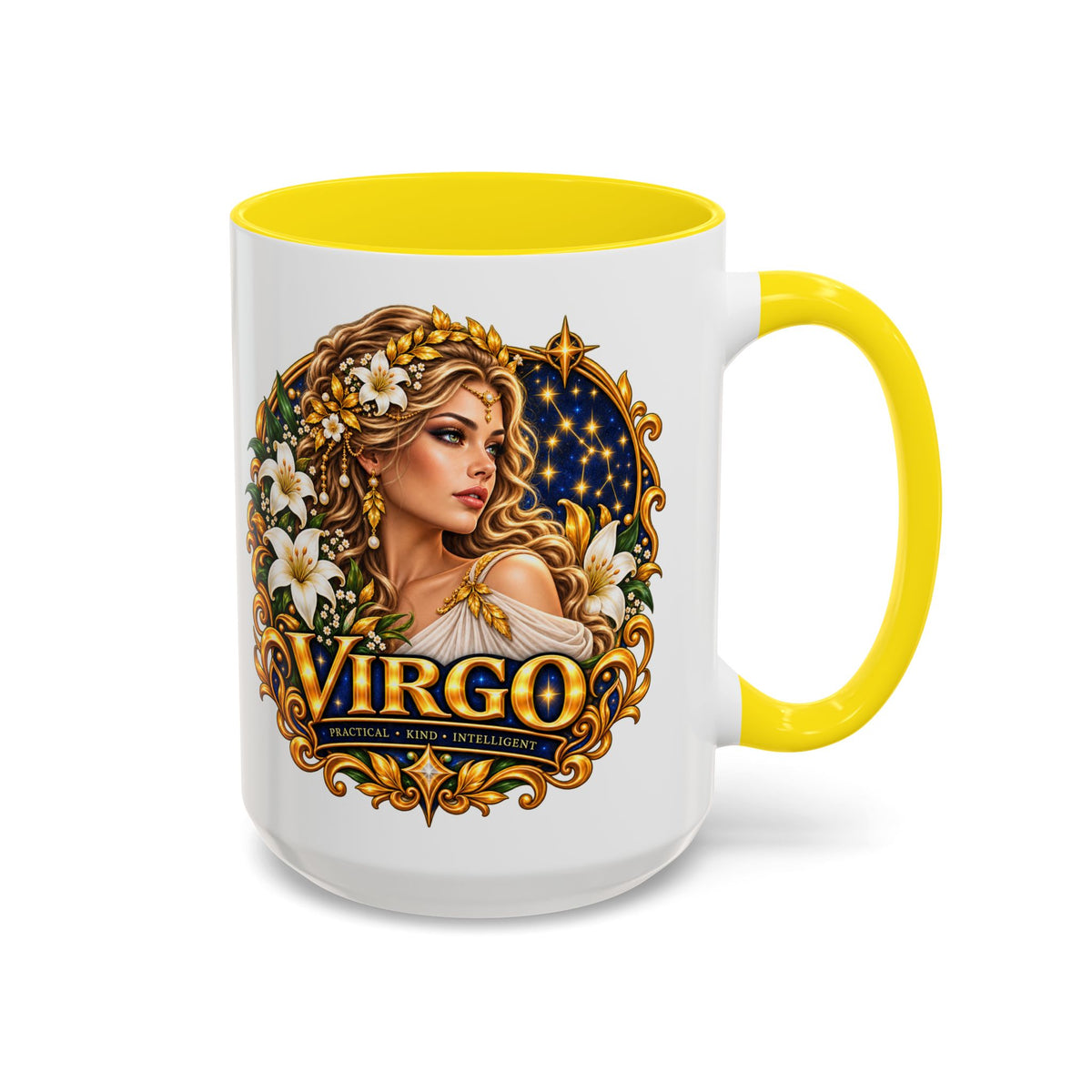 Virgo Zodiac Coffee Mug — Astrology Gift Mug (11/15oz)