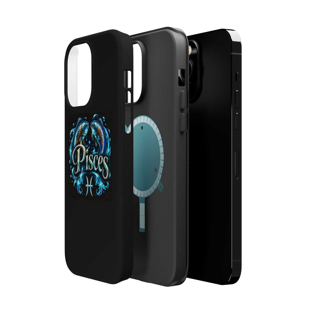 Pisces Magnetic Impact-Resistant Phone Case — Zodiac Fish Astrology Design