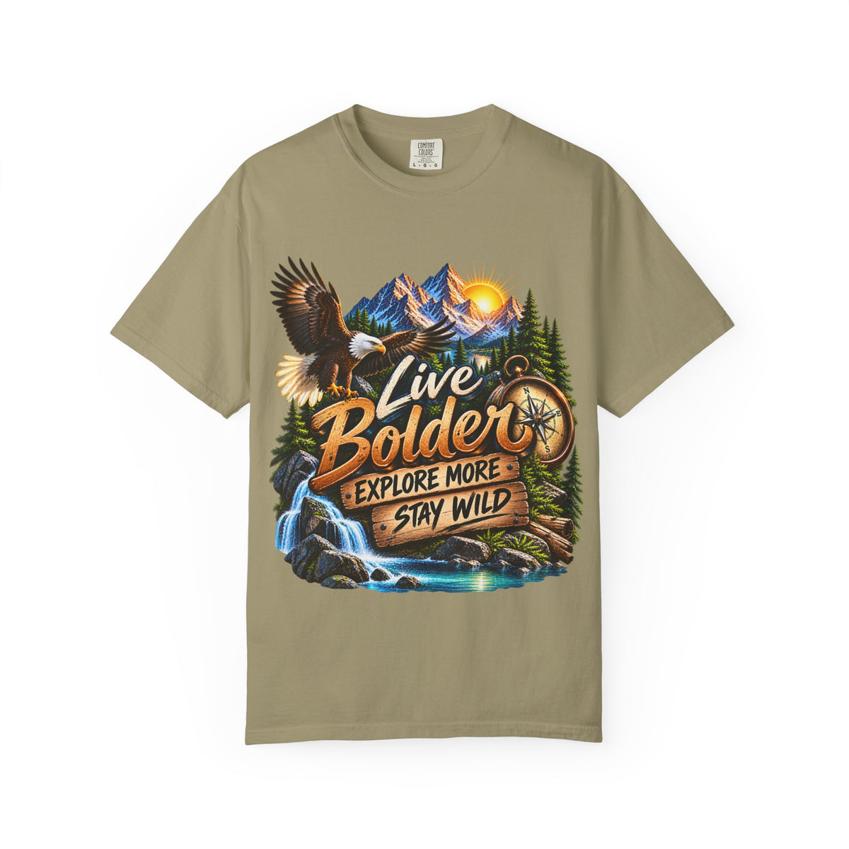 Adventure T-Shirt — "Live Bolder: Explore More, Stay Wild" Graphic Tee