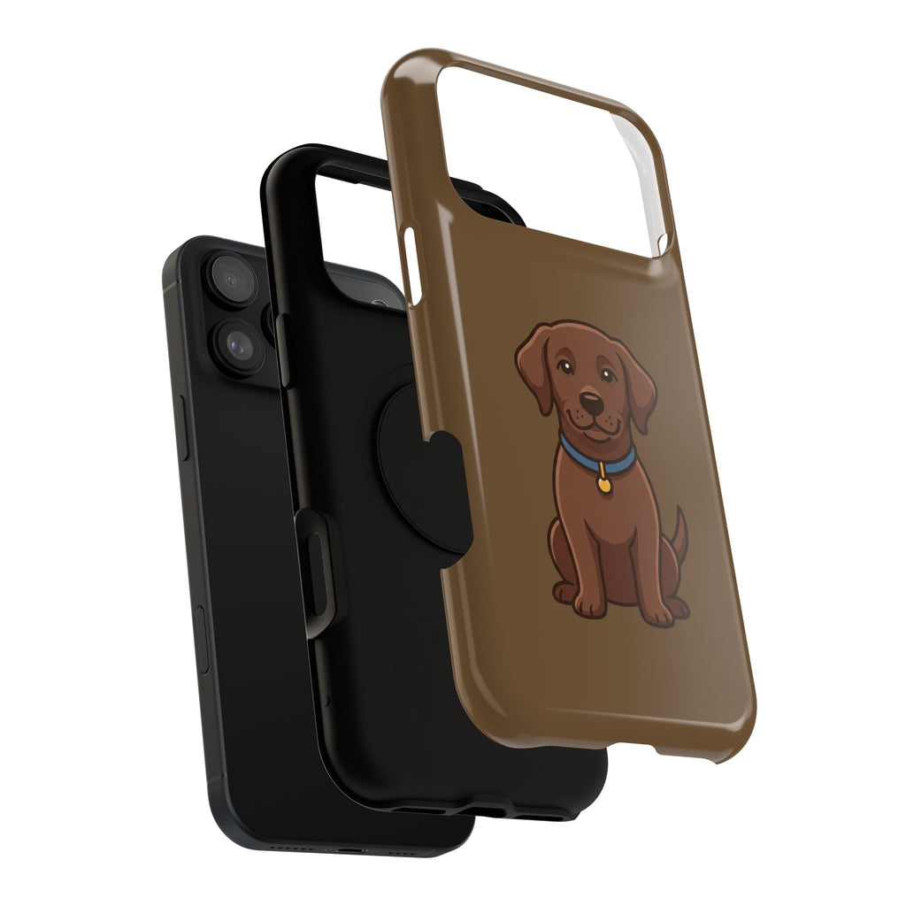 Chocolate Labrador Phone Case — Cute Dog Impact‑Resistant iPhone Cover