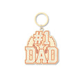 #1 Dad Keychain — Father's Day Keyring