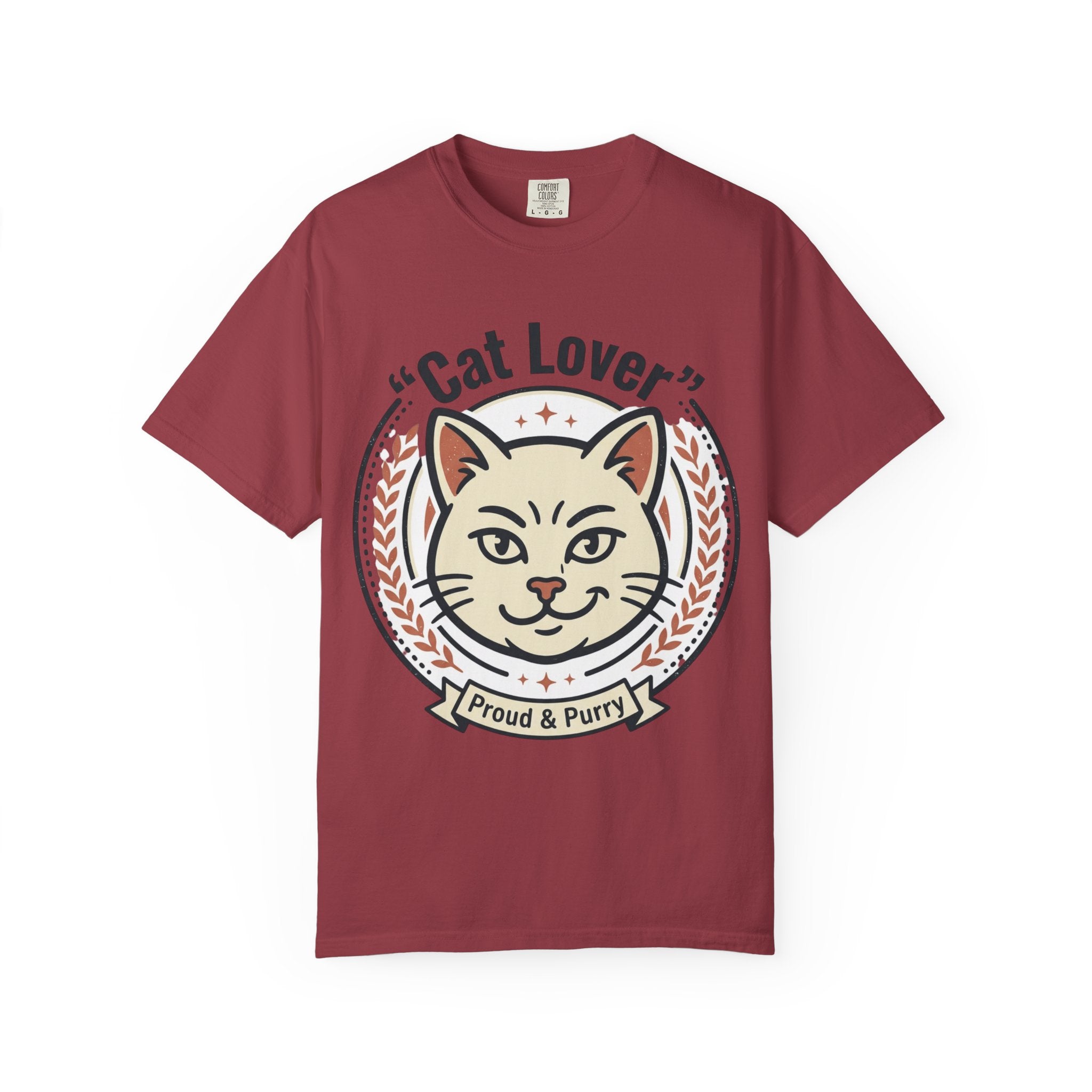 Cat Lover T-Shirt — "Proud & Purry" Retro Cat Graphic Tee