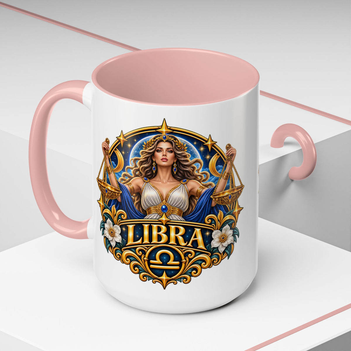 Libra Zodiac Coffee Mug – Elegant Horoscope Astrology Gift (11/15oz)