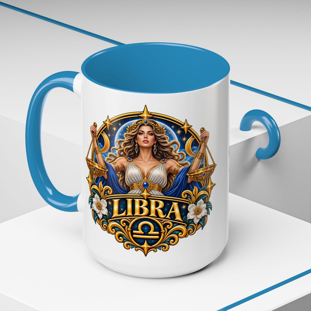 Libra Zodiac Coffee Mug – Elegant Horoscope Astrology Gift (11/15oz)