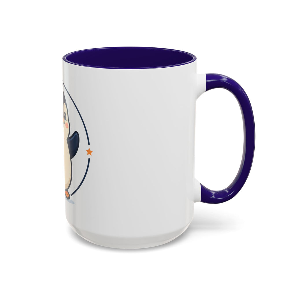 Cute Waving Penguin Mug | 11oz or 15oz Colorful Ceramic