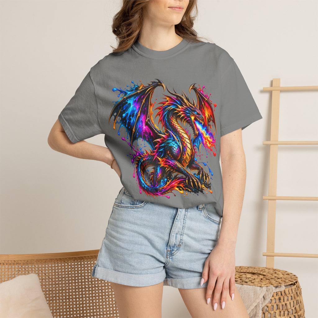 Vibrant Watercolor Dragon T-Shirt