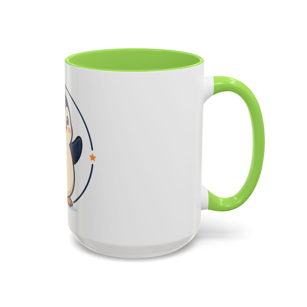 Cute Waving Penguin Mug | 11oz or 15oz Colorful Ceramic
