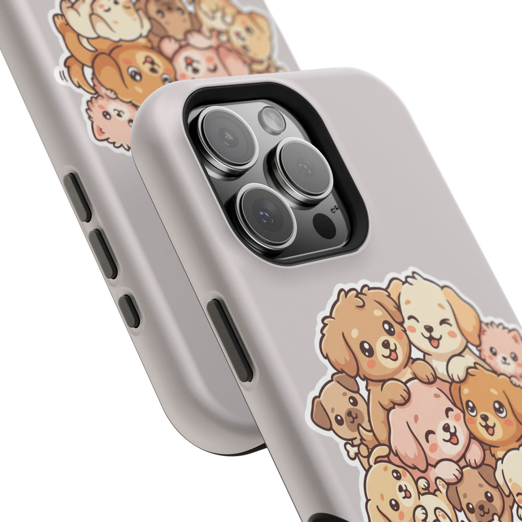 Cute Puppy Pile Magnetic Impact-Resistant Phone Case