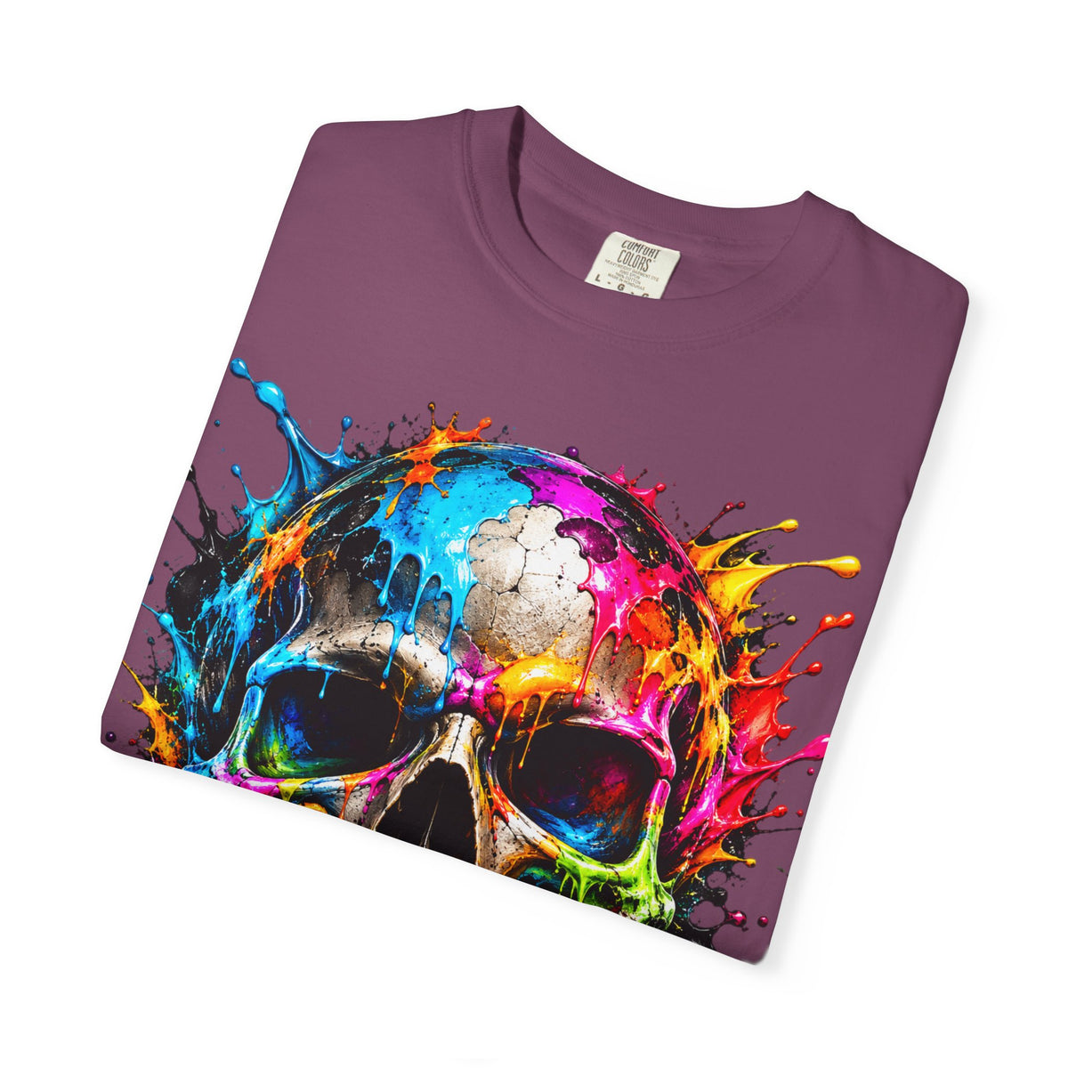Color Splash Skull T-Shirt