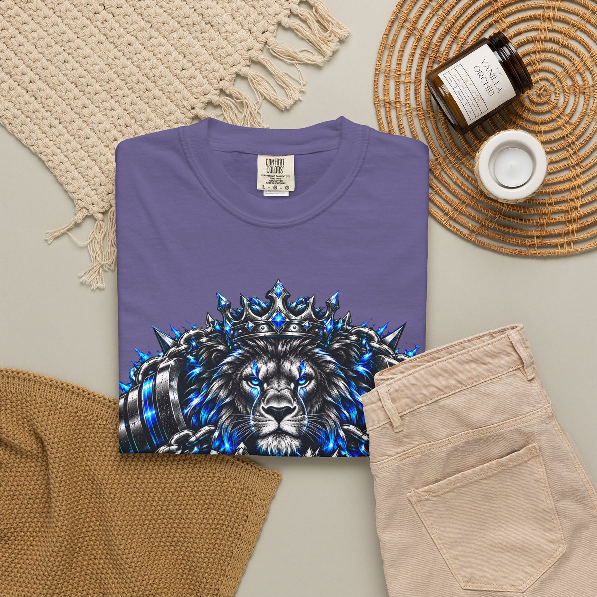 Lion Kingmode Graphic Tee — Gaming Headset Lion Design