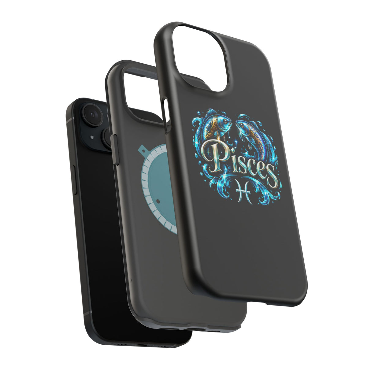 Pisces Magnetic Impact-Resistant Phone Case — Zodiac Fish Astrology Design