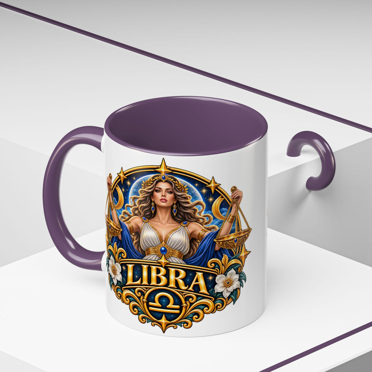 Libra Zodiac Coffee Mug – Elegant Horoscope Astrology Gift (11/15oz)