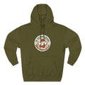 Fox Badge Hoodie — "Be Brave & Kind" Retro Emblem Fleece Hoodie