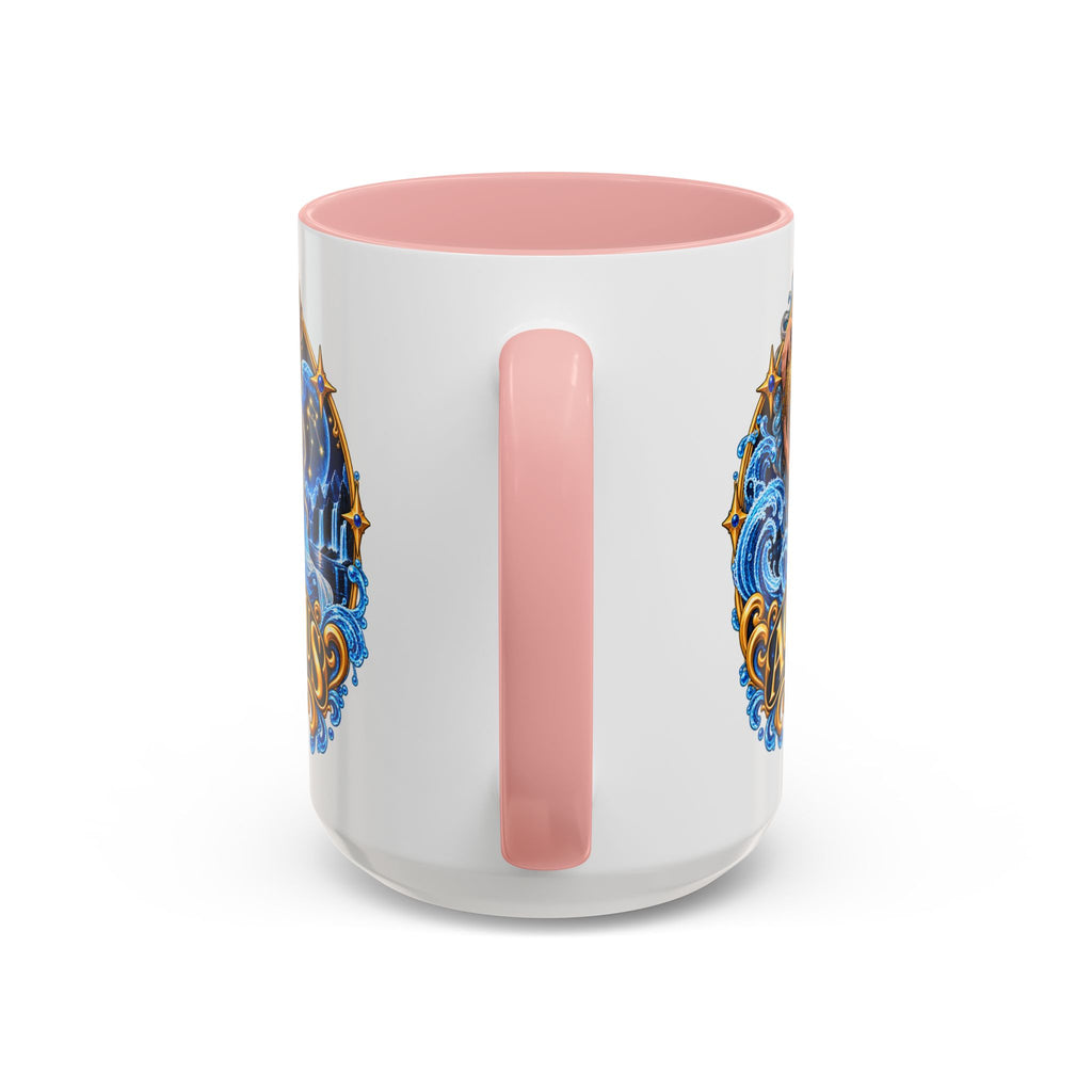 Aquarius Zodiac Coffee Mug — Illustrated Water Bearer Astrology Gift (11/15oz)