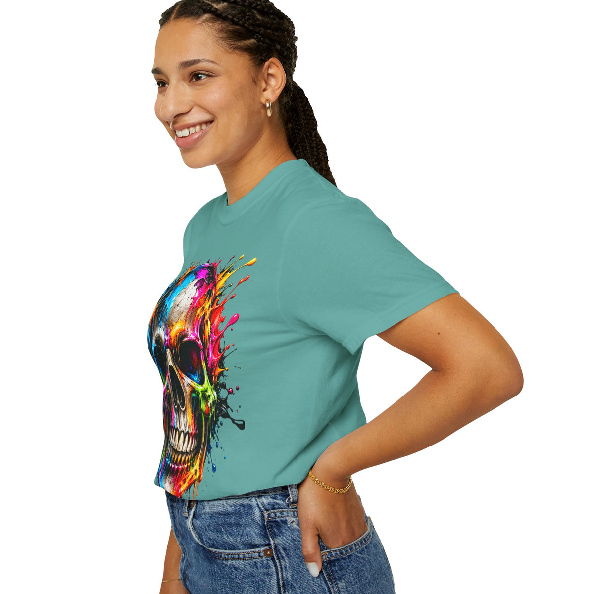 Color Splash Skull T-Shirt